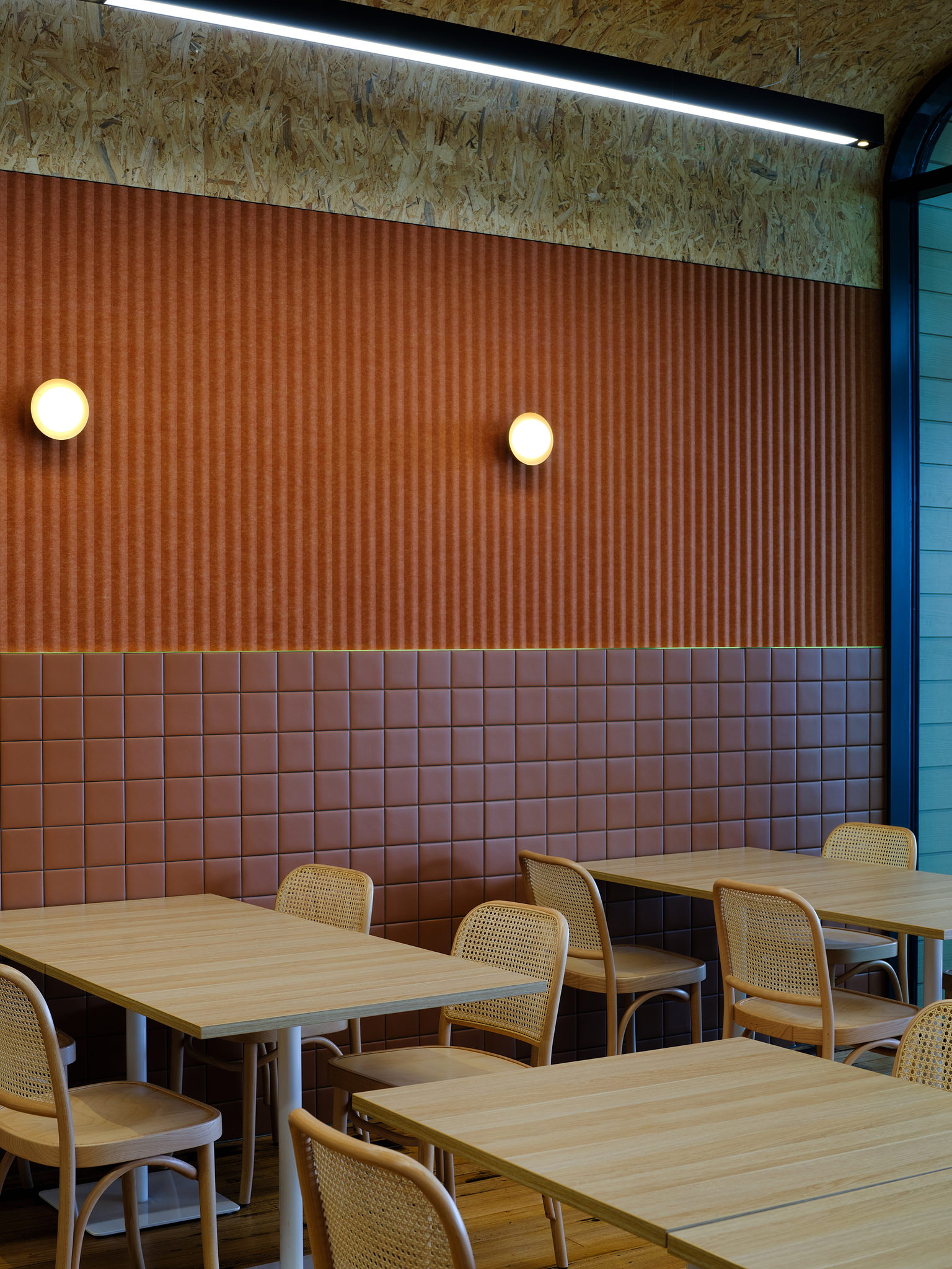 The Co-Working Room set for a working day